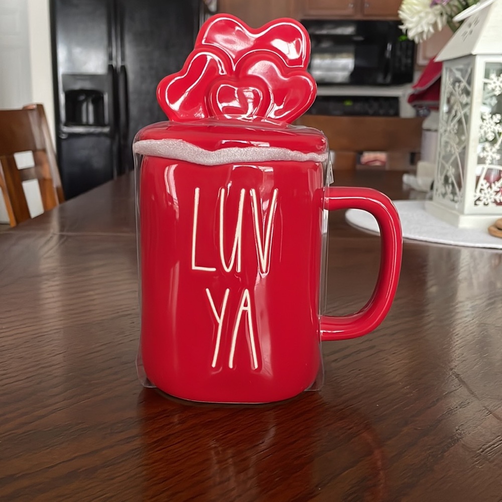 Rae Dunn “Love Ya” Coffee Mug with Heart Lid